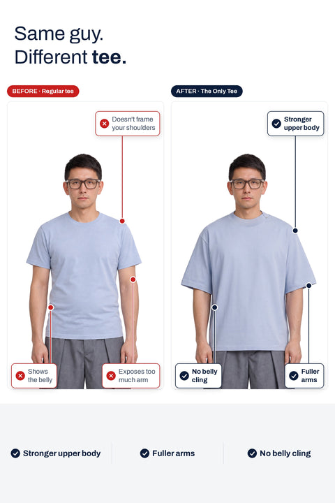 THE ONLY TEE - GLACIER