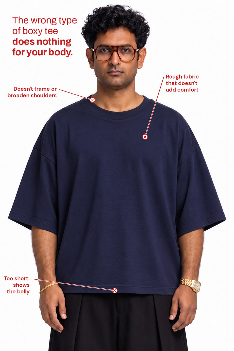 larger: Oversized tee