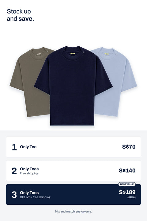 THE ONLY T – Stock up and save bundle