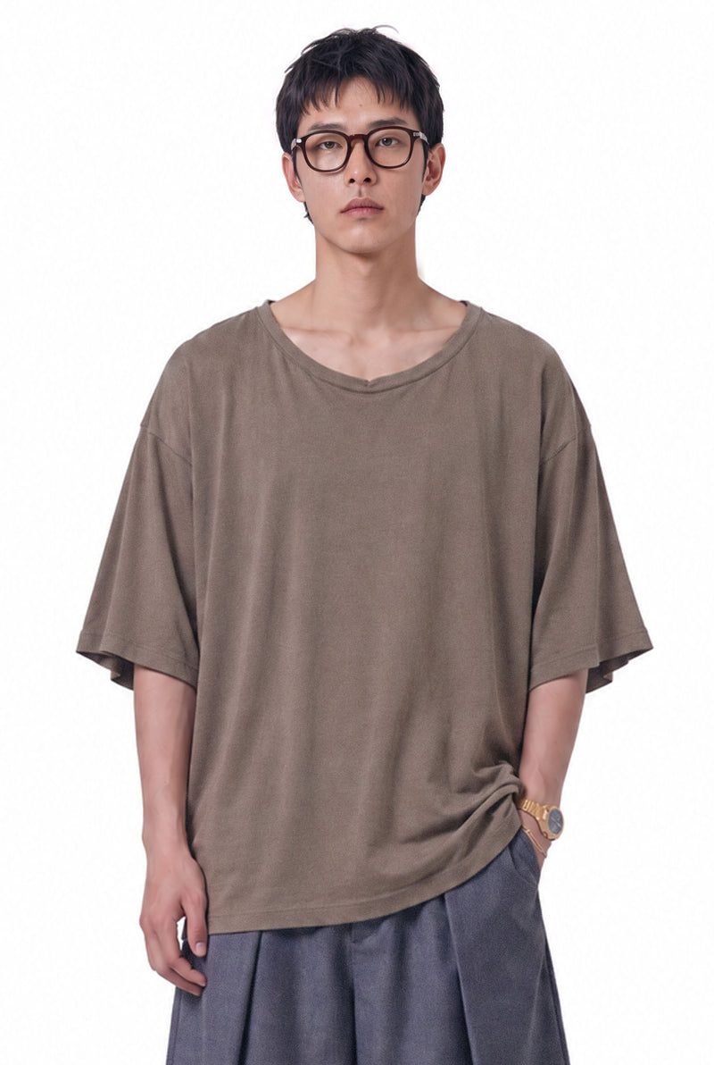 skinny: Oversized tee
